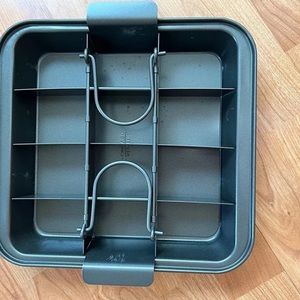 Chicago Metallic Slice Solutions Brownie Pan, 9 x 9 baker party gift treat cute